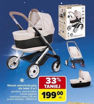 Wózek wielofunkcyjny dla lalek 3 w 1 promocja w Carrefour Market