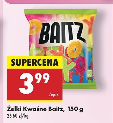 Żelki kwaśne Baitz promocja w Biedronka