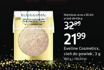 Cień do powiek 05 Eveline wonder match promocja w Rossmann