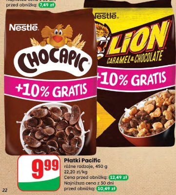 Płatki Lion Nestle promocja w Dino