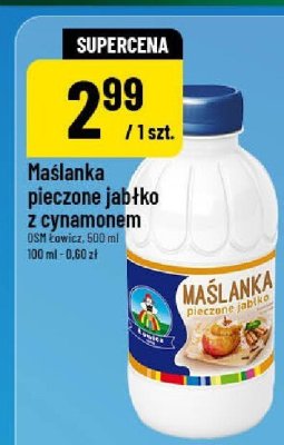 Maślanka pieczone jabłko z cynamonem promocja w POLOmarket