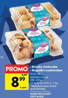 Kruche ciasteczka O LA LA! promocja w Intermarche