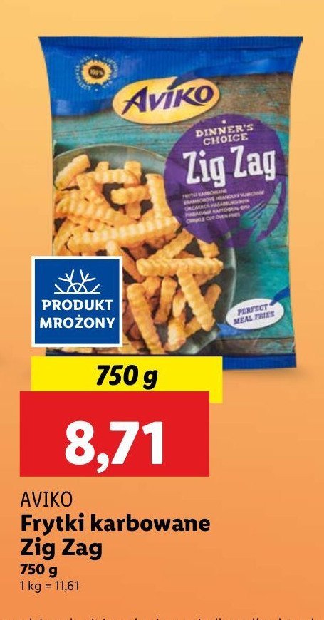 Frytki karbowane Aviko zig zag promocja