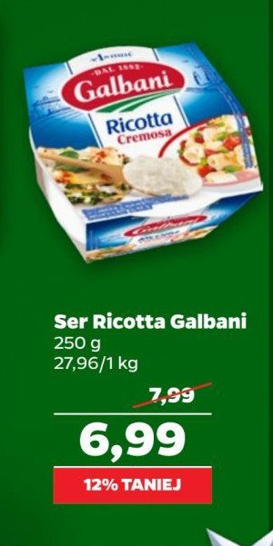 Ser ricotta Galbani (Biedronka) promocja