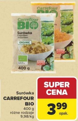 Surówka Carrefour Bio różne rodzaje promocja w Carrefour