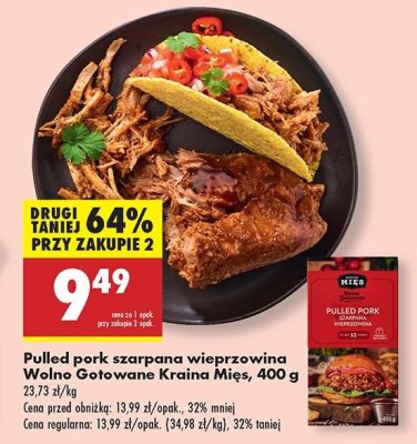 Wieprzowina szarpana wolno gotowana Kraina mięs promocja