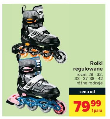 Rolki regulowane 33-37 Spokey promocja