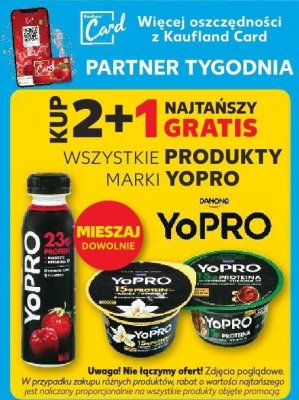 Produkty Yopro wszystkie rodzaje promocja w Kaufland