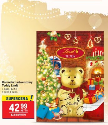 Kalendarz adwentowy Teddy Lindt promocja w Makro