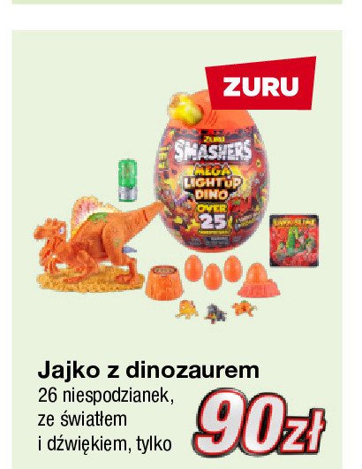 Jajko dino smashers Zuru promocja