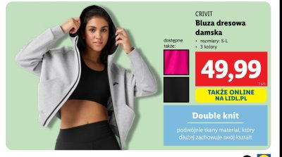 Bluza dresowa damska Crivit promocja