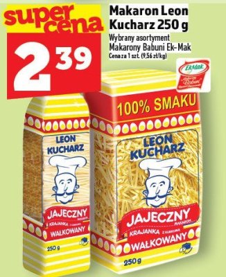 Makaron Leon Kucharz 250 g promocja w TOPAZ