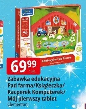 Zabawka edukacyjna Pad edukacyjny z pióreczką/Kacperek Komputerek/Mój pierwszy tablet Clementoni promocja w Leclerc