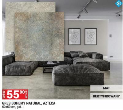 Płytki GRES BOHEMY NATURAL, AZTECA 60x60 cm promocja w Merkury Market