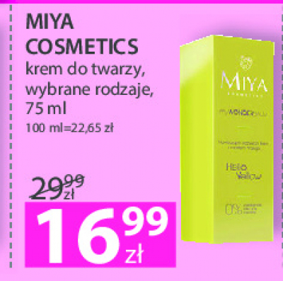 Krem do twarzy z masłem z mango na dzień i noc Miya Miya cosmetics promocja