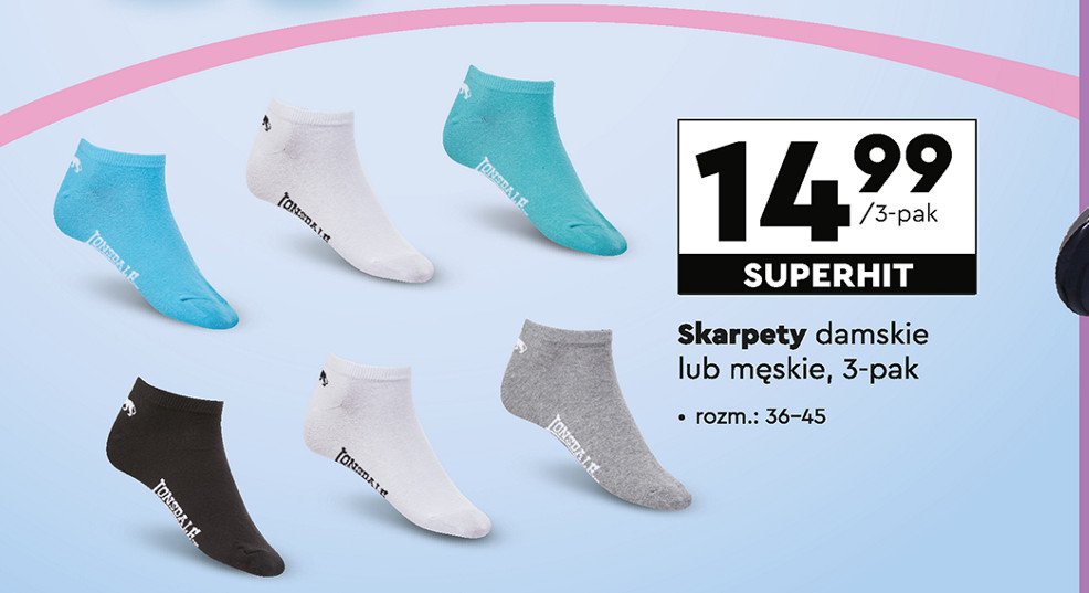 Skarpety damskie 36-45 LONSDALE promocja