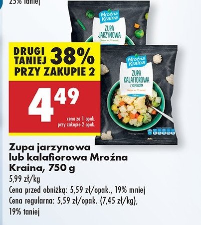 Zupa kalafiorowa Mroźna kraina promocja w Biedronka