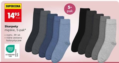 Skarpety męskie 5-pak promocja w Biedronka