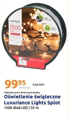 Oświetlenie świąteczne Luxuriance Lights Splot promocja w Action