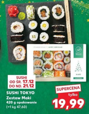 Zestaw Maki 200 g opakowanie Sushi Tokyo (~1 kg 47,60) promocja w Kaufland