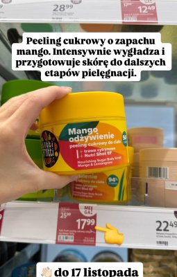 Peeling cukrowy do ciała Mango odżywienie 300g promocja w Rossmann
