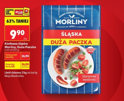 Kiełbasa śląska Duża Paczka promocja w Biedronka