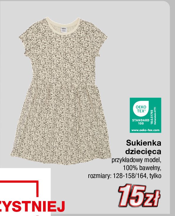 Sukienka dziecięca 128-158/164 promocja