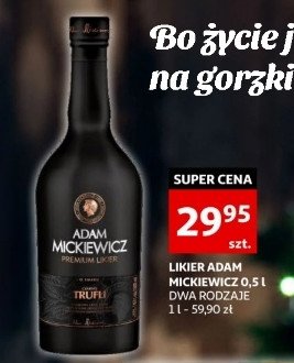 Likier Adam mickiewicz trufla promocja