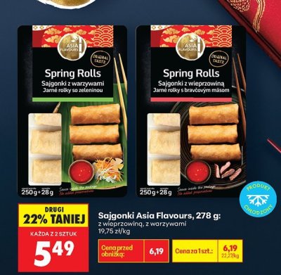 Sajgonki z warzywami promocja w Biedronka