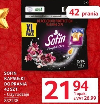 Kapsułki do prania Sofin promocja w Selgros