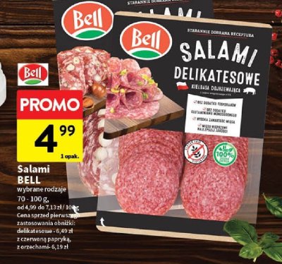 Salami Bell wybrane rodzaje promocja w Intermarche