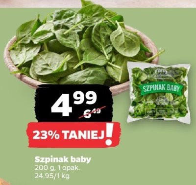 Szpinak baby promocja w Netto