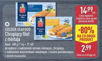 Chrupiący filet z mintaja 400 g promocja w Aldi