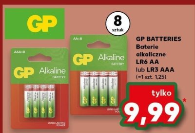 Baterie alkaliczne GP LR6 AA 8 sztuk promocja w Kaufland
