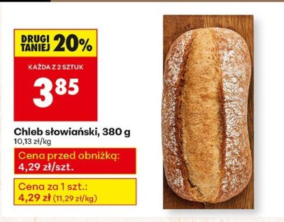 Chleb słowiański, 380 g Biedronka promocja w Biedronka