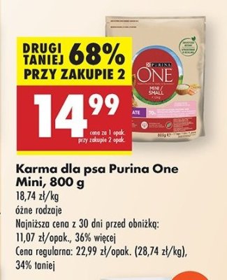Karma dla psa delicate mini 艂oso艣 i ry偶 Purina one promocja