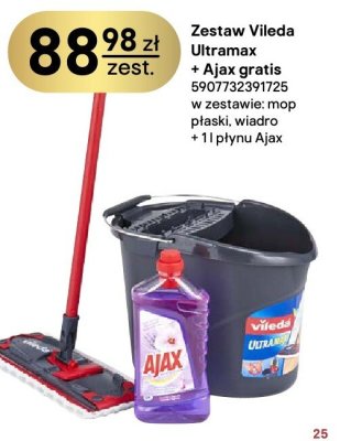 Zestaw Vileda Ultramax + Ajax gratis promocja w Castorama