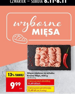 Mięso mielone ze schabu  promocja w Biedronka