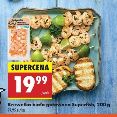 Krewetki białe gotowane Superfish promocja
