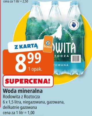 Woda mineralna Rodowita z Roztocza promocja w Leclerc
