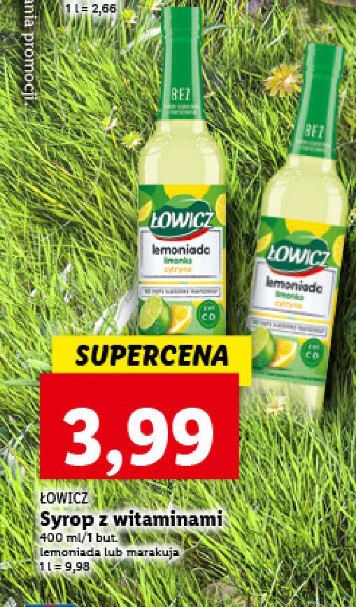 Syrop limonka cytryna Łowicz lemoniada promocje