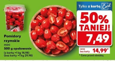Pomidory rzymskie mini promocja w Kaufland
