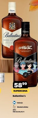 Whisky Ballantine's Gorillaz Blended Scotch 700ml promocja w Netto