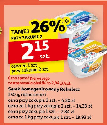 Serek naturalny Rolmlecz promocja