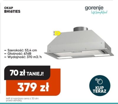 Okap BHI611ES promocja w Max Elektro