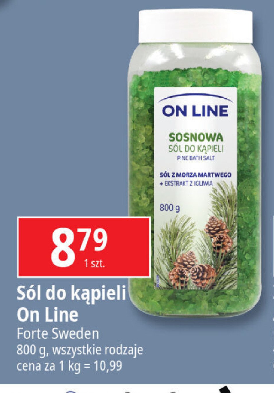 Sól do kąpieli sosnowa On line promocja