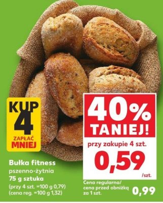 Bułka fitness pszenno-żytnia promocja w Kaufland
