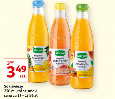 Sok grejpfrutowy Marwit promocja