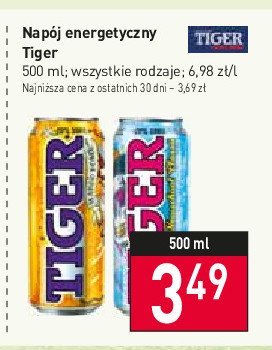 Napój mango attack Tiger energy drink promocja