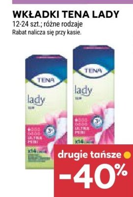 Wkładki Tena Lady promocja w Stokrotka